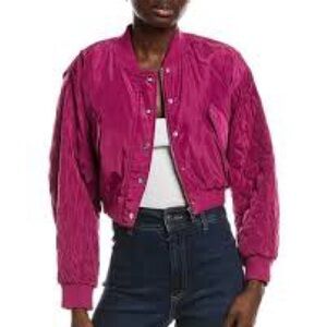 Maje Women's purple Bomber Jacket
